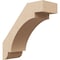 Ekena Millwork 3-inch W x 8-inch D x 8-inch H Aspen Rough Cedar Woodgrain TimberThane Knee Brace, Primed BRCUR03X08X08ASPRCPR - alternate 1
